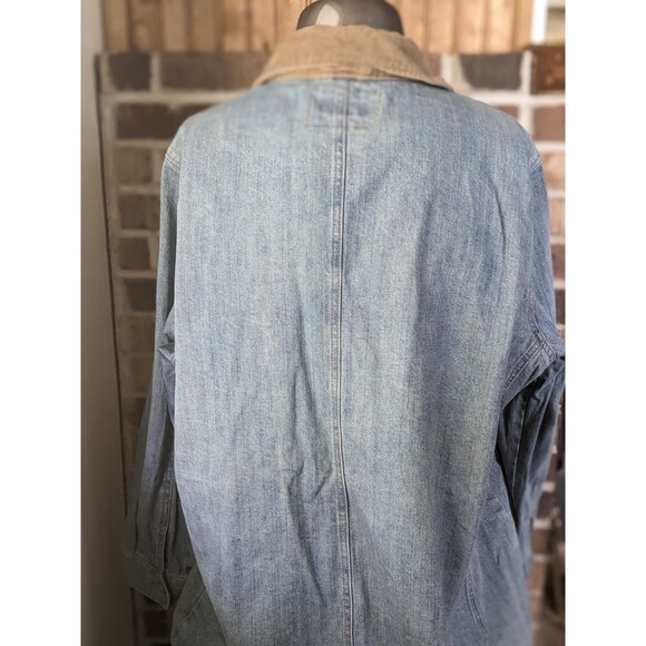 Bit & Bridle for her Denim Button Jacket w Corduroy Size 1X Western Cowgirl - Picture 6 of 12